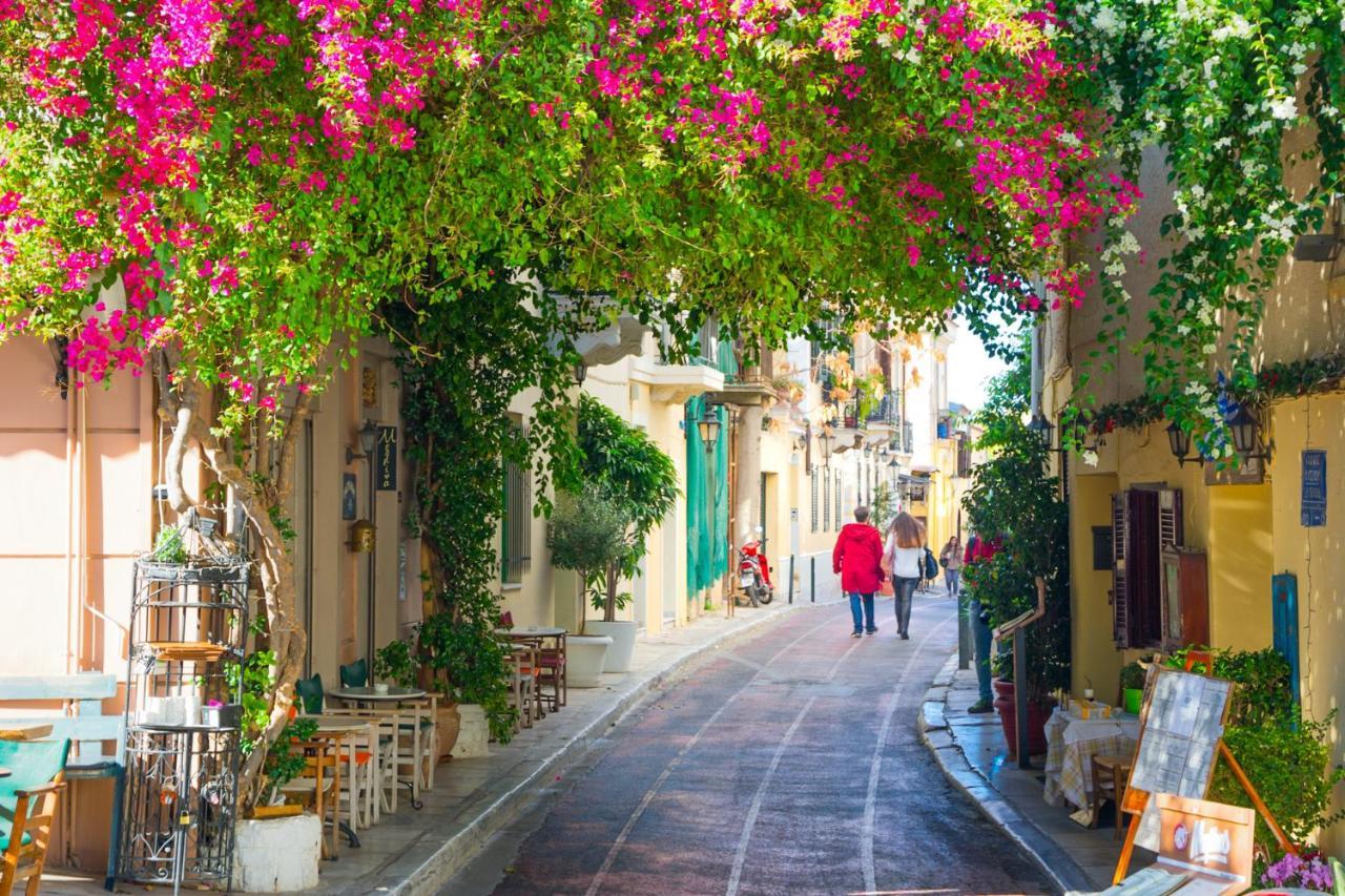Athens Downtown Boho Apartment 1 Min From Metro Luaran gambar